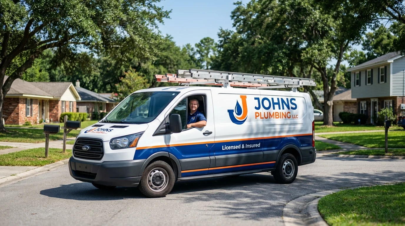 Johns Plumbing LLC service van in Brush, CO