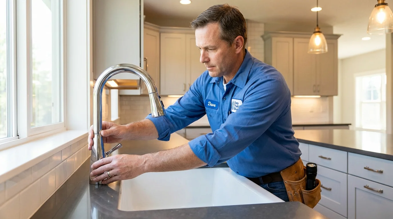 Kitchen faucet installation by Johns Plumbing LLC in Brush