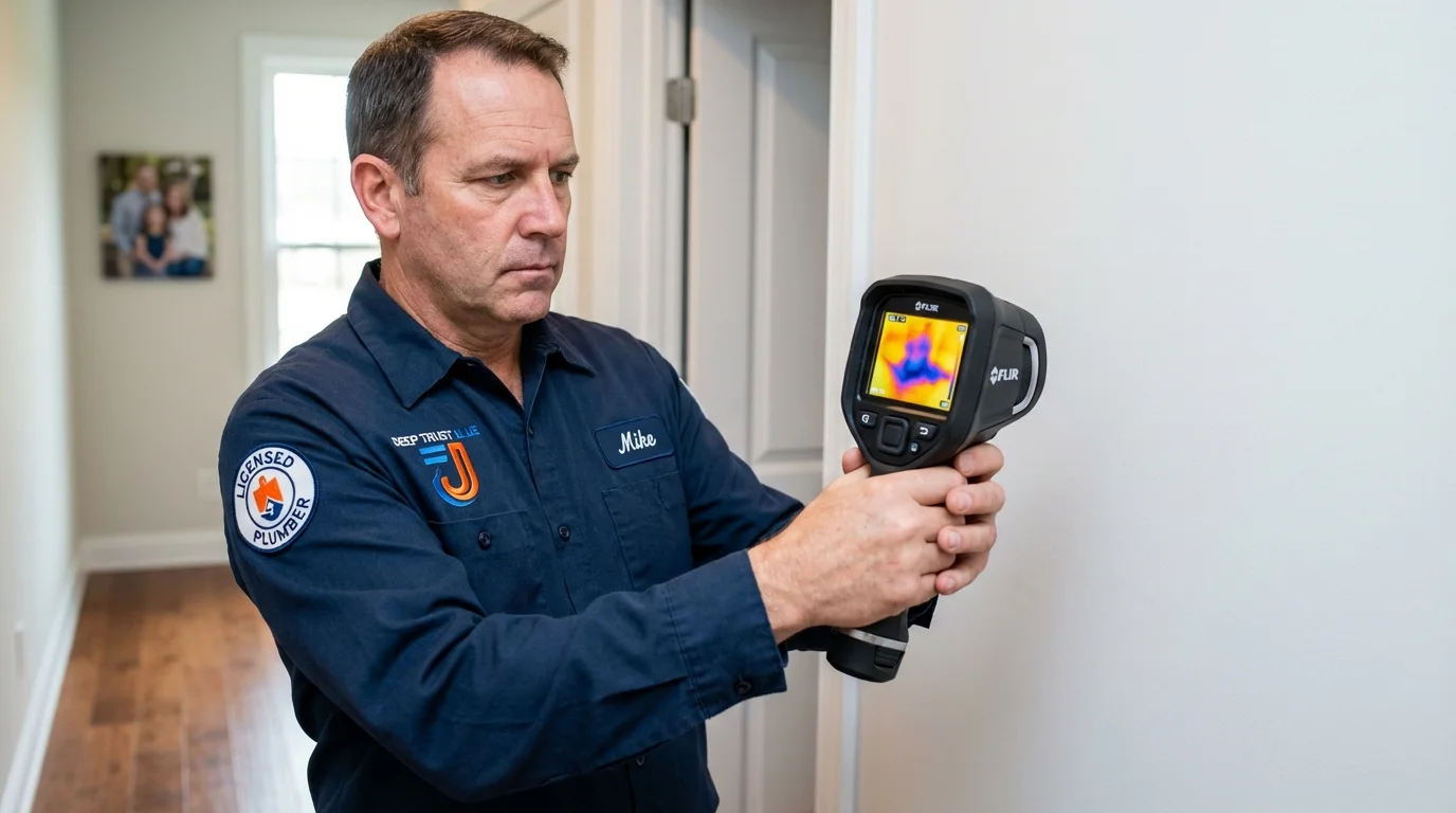 Thermal imaging leak detection by Johns Plumbing LLC in Brush